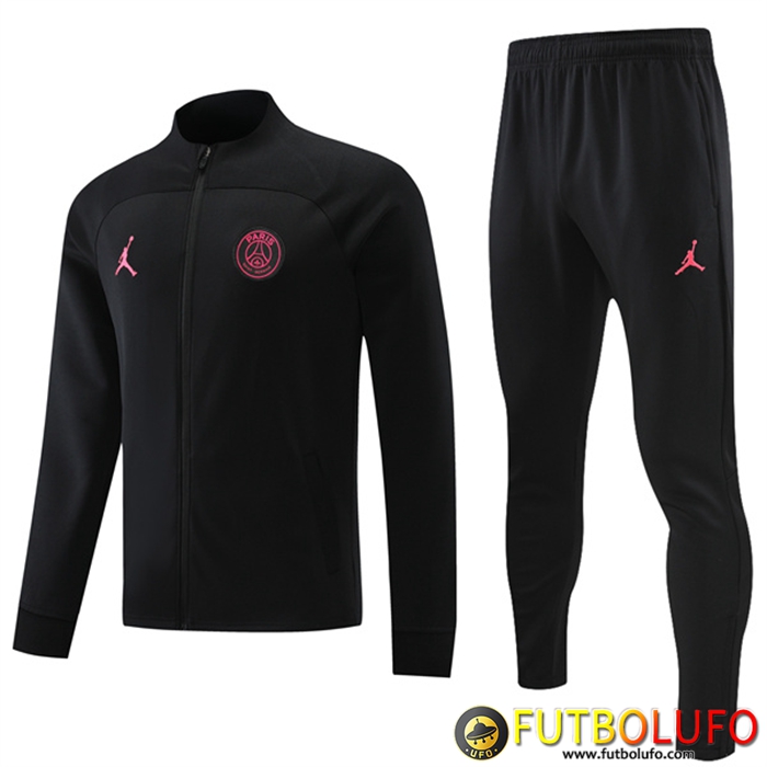 Modelos De Chandal Equipos De Futbol Chaqueta Jordan PSG Negro 2022 2023