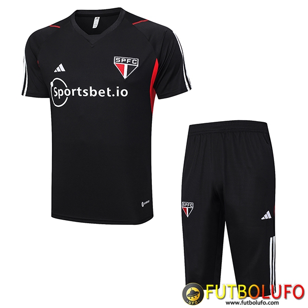 Crea Tu Camiseta Entrenamiento Cortos Sao Paulo Fc Negro