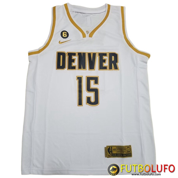 Camisetas Denver Nuggets Jokic Blanco Nba