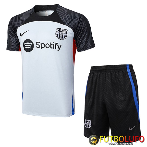 Replicas Camiseta Entrenamiento Cortos Fc Barcellona Gris