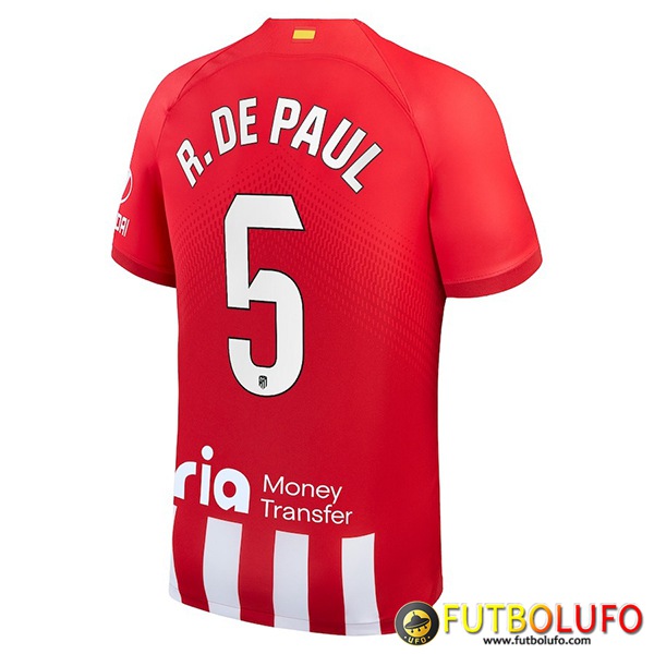 Crea Tu Camisetas De Futbol Atletico Madrid R DE PAUL 5 2023 2024