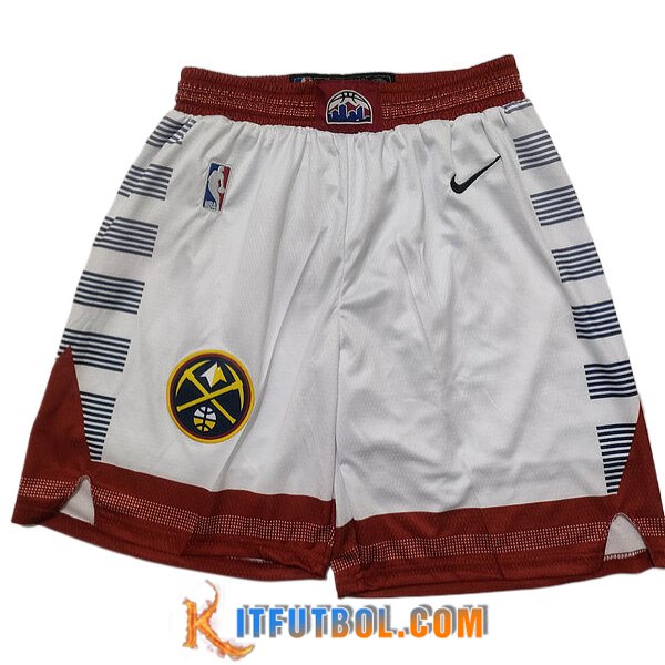 Comprar Online Cortos Nba Denver Nuggets Blanco Rojo