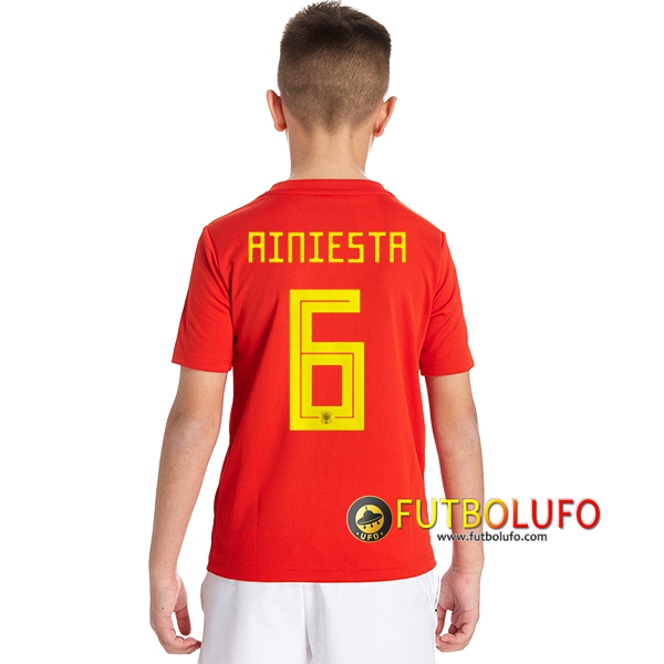 Nueva camisetas futbol España para Niños Tailandia