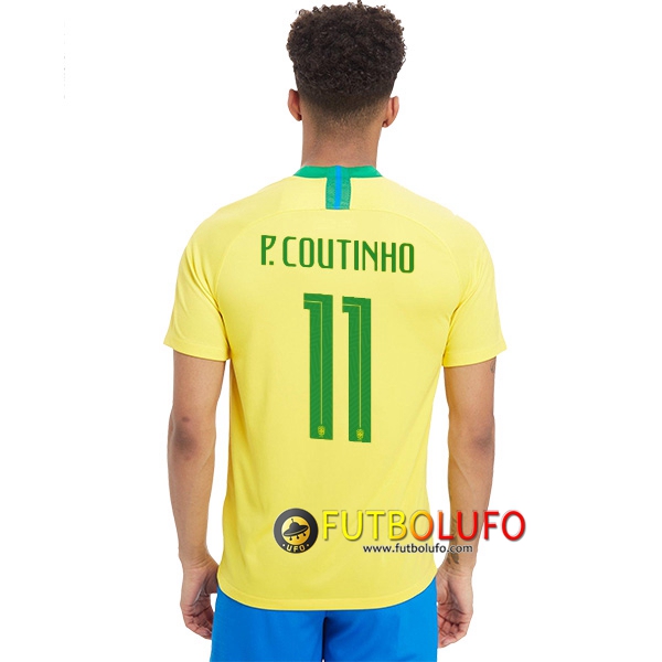 Nueva Camiseta de Brasil (P.COUTINHO 11) 1 Equipacion 2018 2019