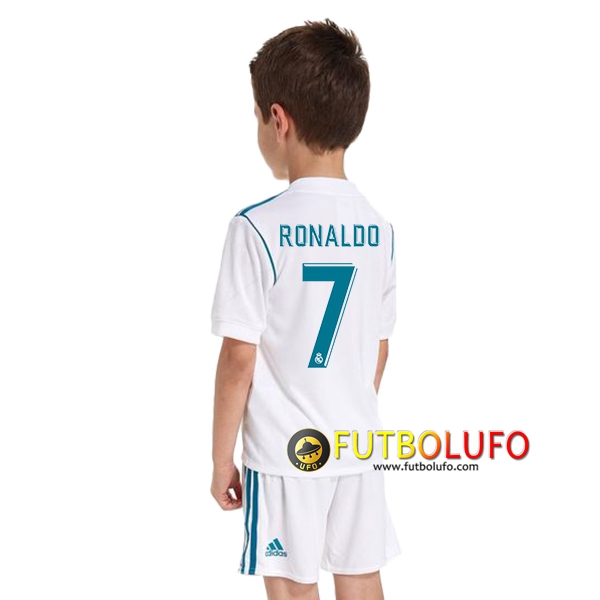 Nueva Camiseta Real Madrid (RONALDO 7) Niño 1 Equipacion 2017 2018