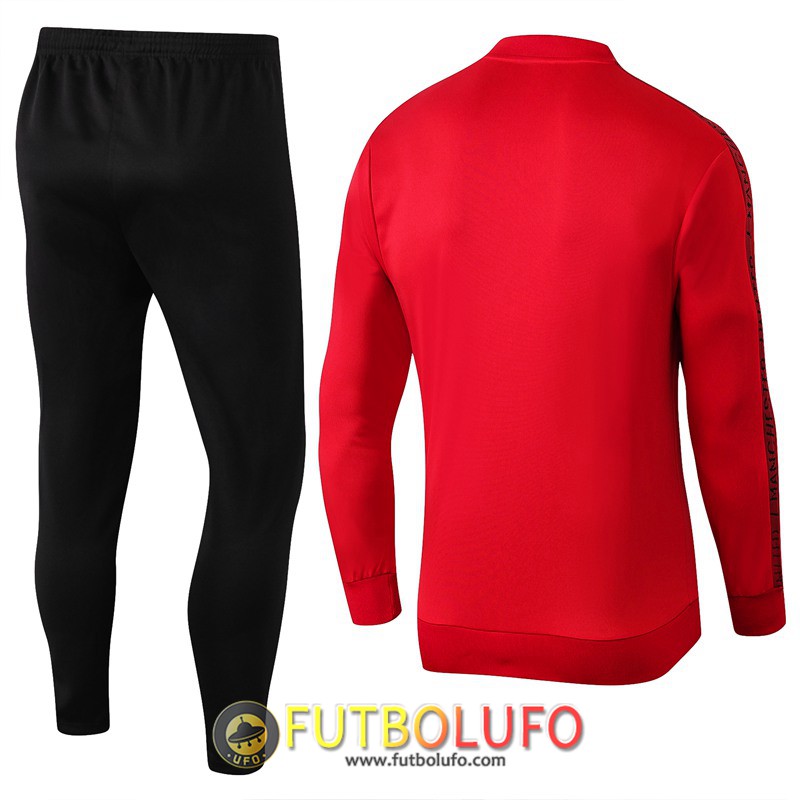 Nueva Chandal del Manchester United Roja 2019 2020 Chaqueta + Pantalones