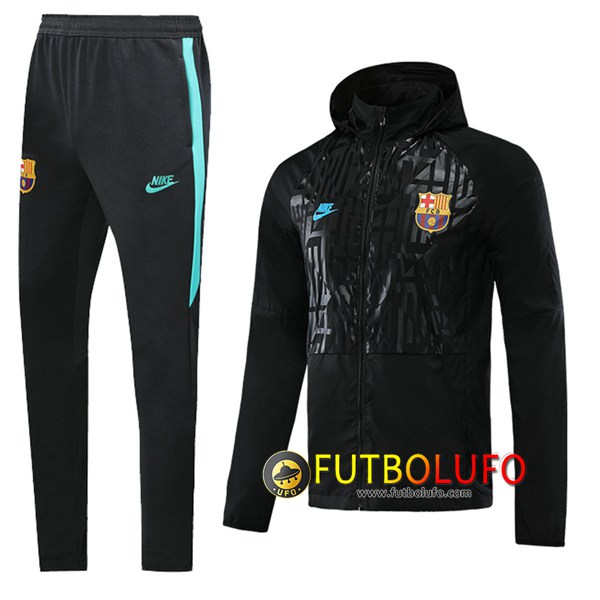 Nueva Chandal del FC Barcelona Negro 2019 2020 Rompevientos + Pantalones