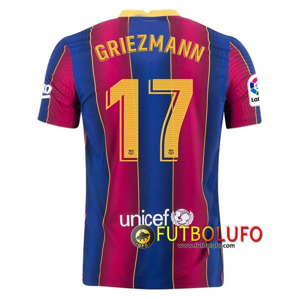 venta de Camisetas Futbol FC Barcelona (GRIEZMANN 17) Primera 2020 2021 baratas, las mejores tienda de de Futbolufo.com