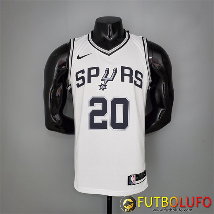 Tienda Camisetas San Antonio Spurs (Ginobili #20) Blanco