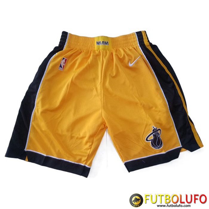 Imitacion Cortos NBA Miami Heat Amarillo