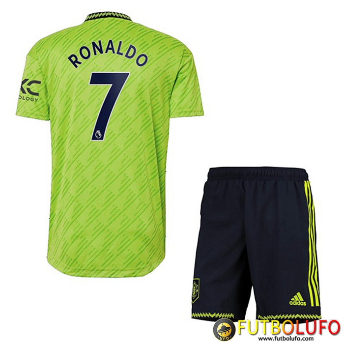 Camiseta Ronaldo 7 Manchester United Primera Equipación 2021/2022 Niño