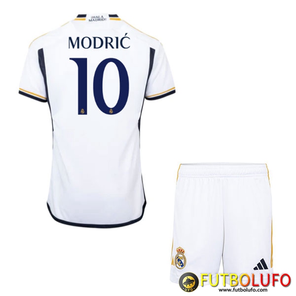 Camiseta Real madrid temporada 2023-2024 + MODRIC #10 + Parches