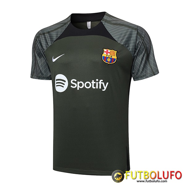 Como Crear Camiseta Entrenamiento FC Barcelona Verde 2023 2024 06