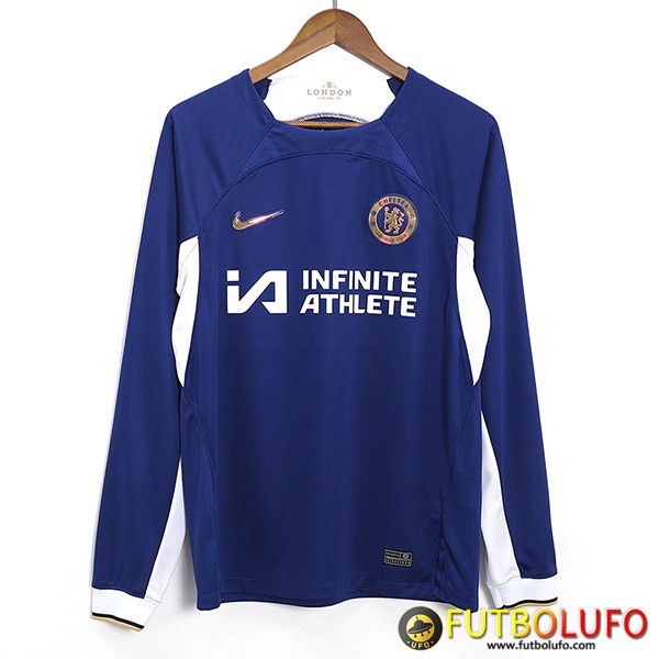 Hacer Camisetas De Futbol FC Chelsea Primera Manga Largas 2023/2024