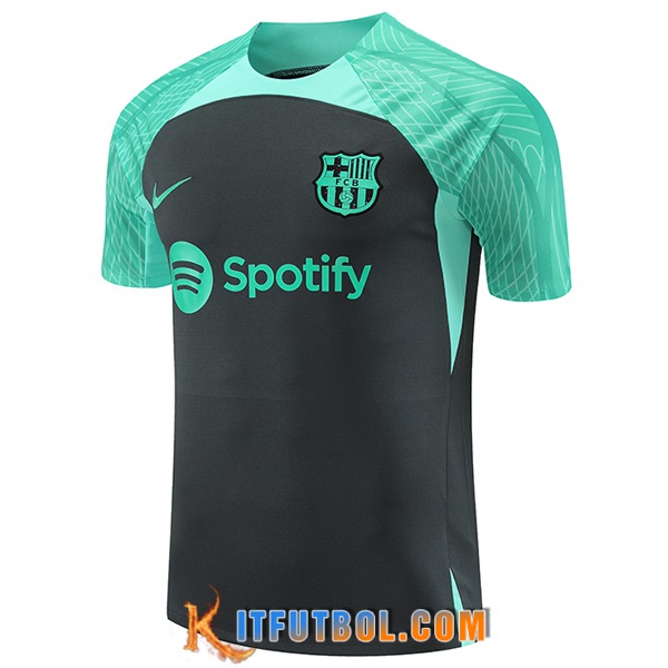 Tienda De Camiseta Entrenamiento FC Barcelona Negro/Verde 2023/2024