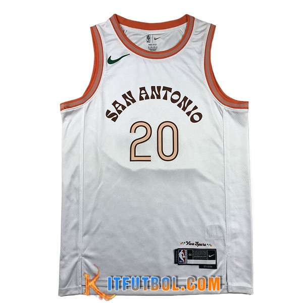 Replica Camisetas De Futbol San Antonio Spurs (GINOBILI #20) 2023/24 ...