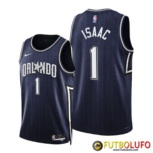 Replicas Camisetas De Futbol Orlando Magic (ISAAC 1) 2024/25 Negro/Gris