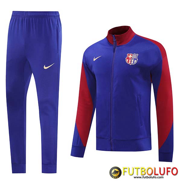 Imitacion Chandal Equipos De Futbol Chaquetas FC Barcelona Violeta/Rojo